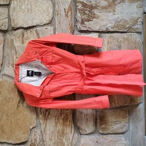 North Face Pea Coat syle rain jacket with belt